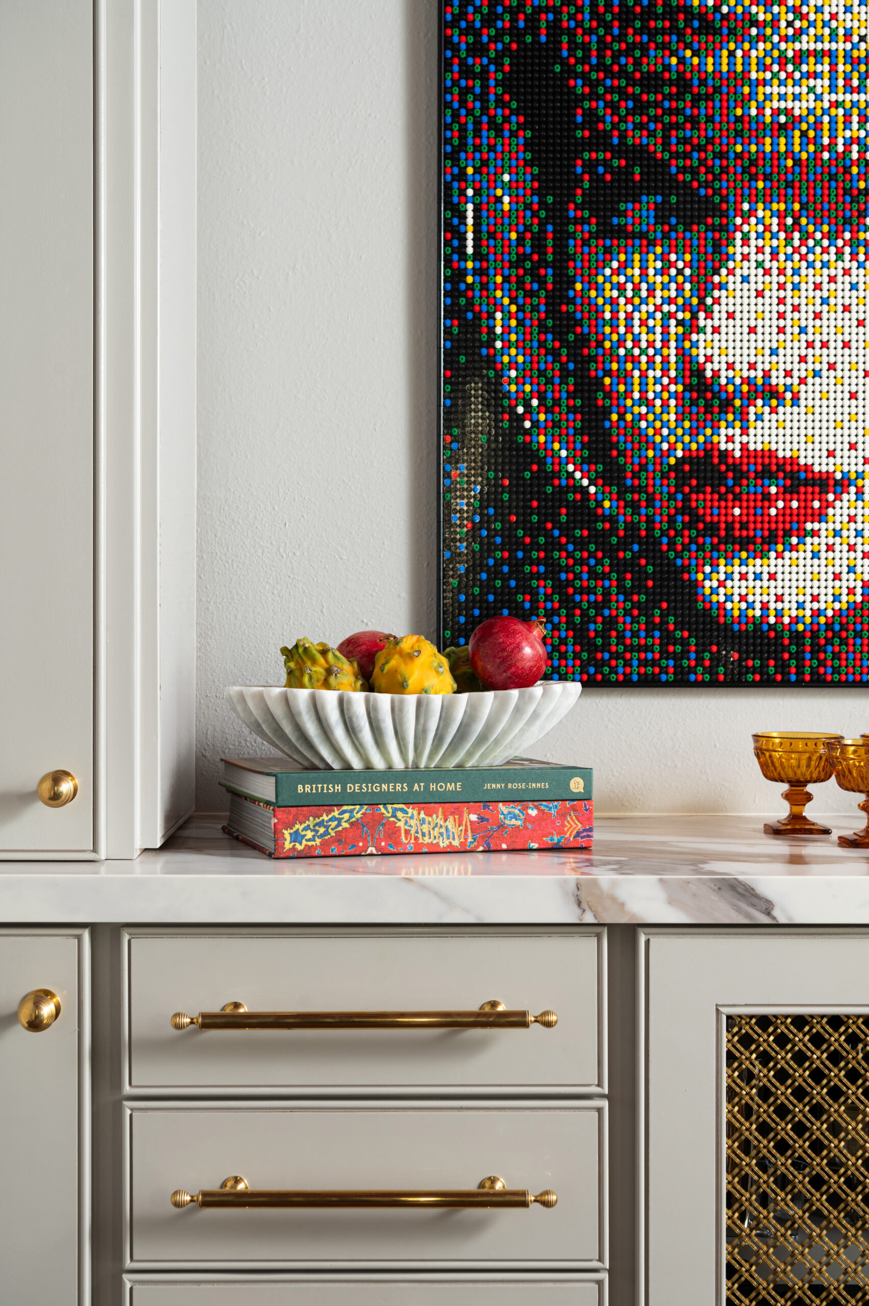 An artfully arranged coffee table showcasing books and decorative items, enhancing the visual appeal of the space through interior design and photography.